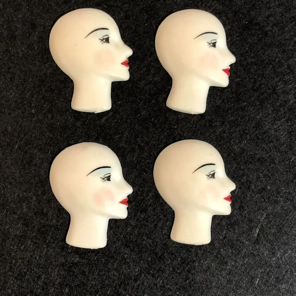 Woman's Profile Heads Craft Pieces Avant Garde Arts Crafts Jewelry Making